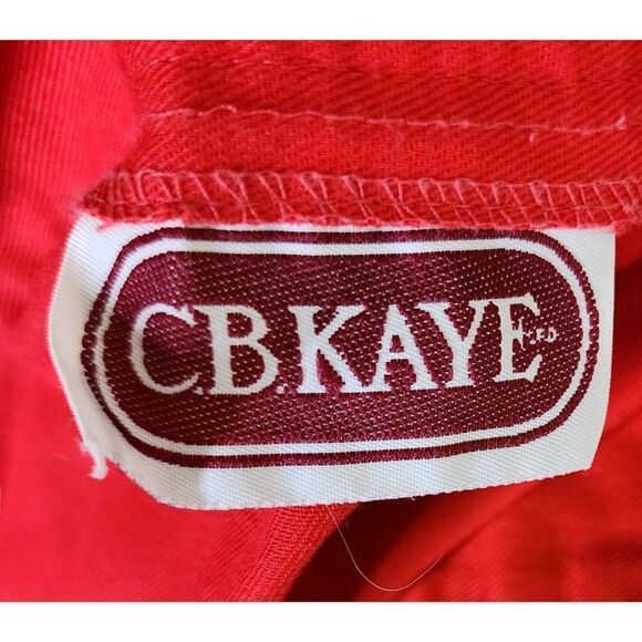 Vintage 1970s Wrap Skirt Womens Size Small Red Cotton Blend USA - Picture 3 of 4